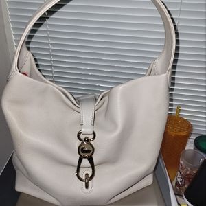 Pebble grain small logo lock sac